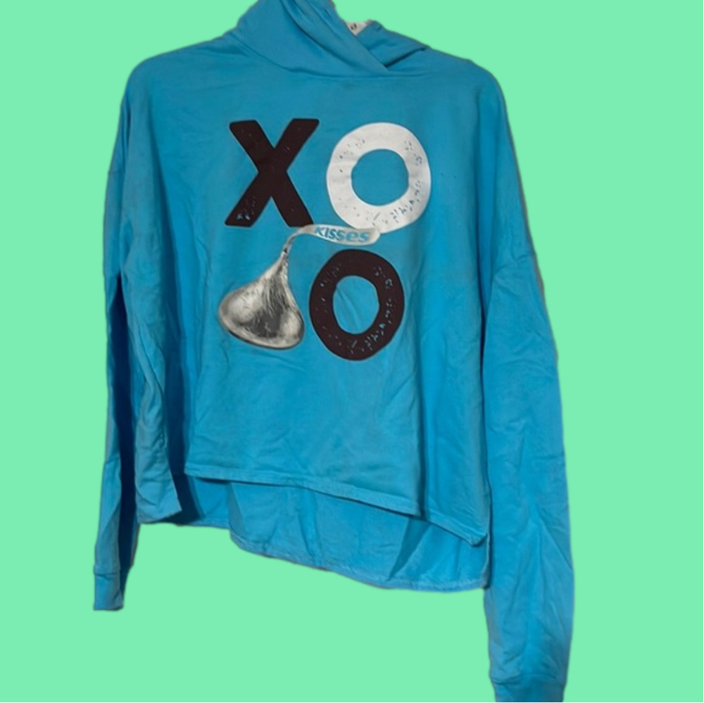 Nice Hershey’s Kisses crop sweatshirt Hoodie XL